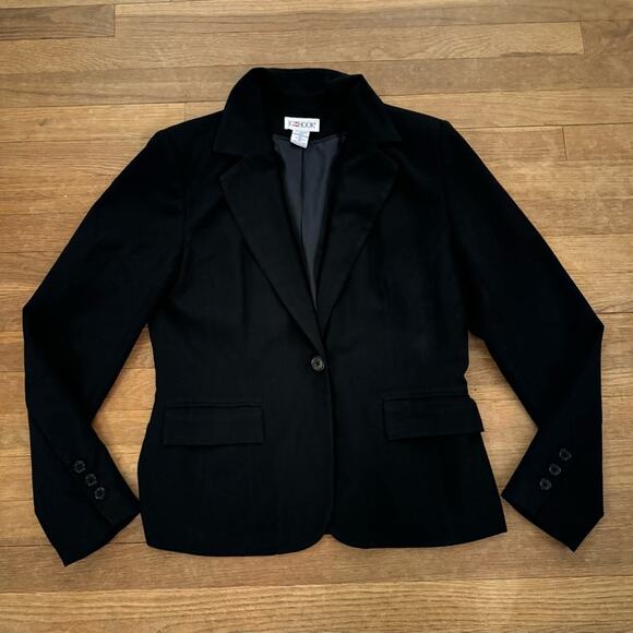 JG Hook black one button blazer size 8
 b30 - Picture 1 of 3